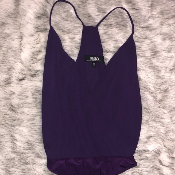 Well Dressed Purple Bodysuit - Picture 7 of 7